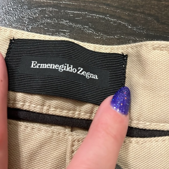 NWT ZEGNA Beige Stretch Jeans - 40 - Picture 4 of 7